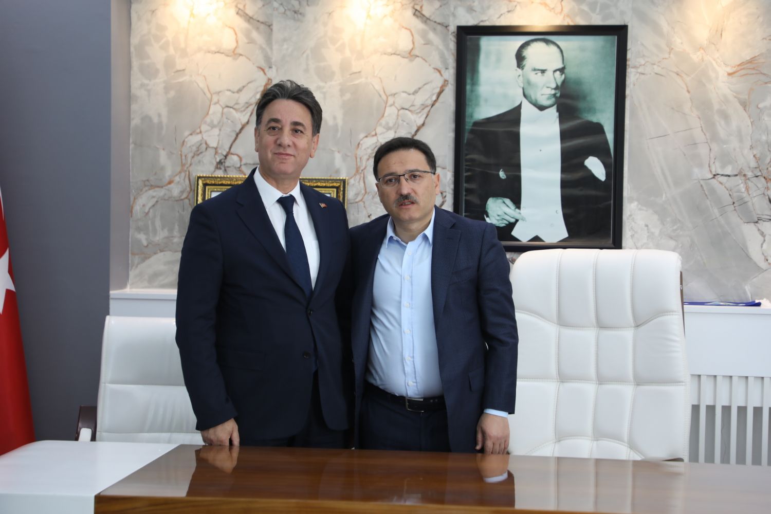 Our Governor, Mr. Gökmen Çiçek, paid a congratulatory visit to our Mayor, Adem Şengül.