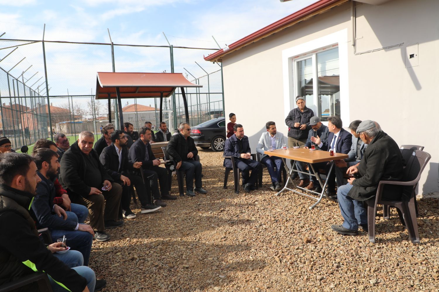 Our Mayor Adem Şengül paid a Friday visit to Karacaviran Neighborhood.