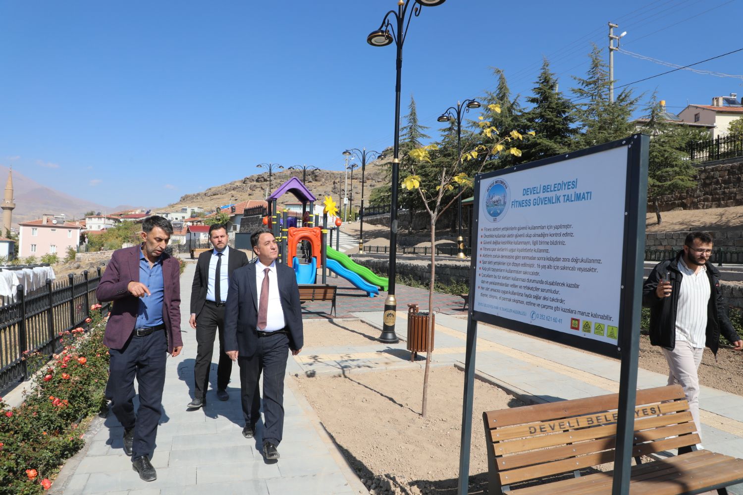 Construction of the new park in Bahçebaşı neighborhood is nearing completion.